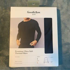Goodfellow & co men’s size small black premium ultra soft thermal shirt